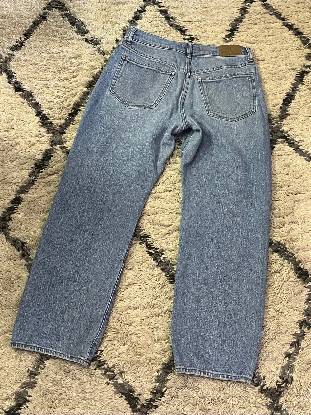 Madewell 90s Straight Jeans 28P Light Wash High Rise Vintage Denim Petite - Picture 5 of 13